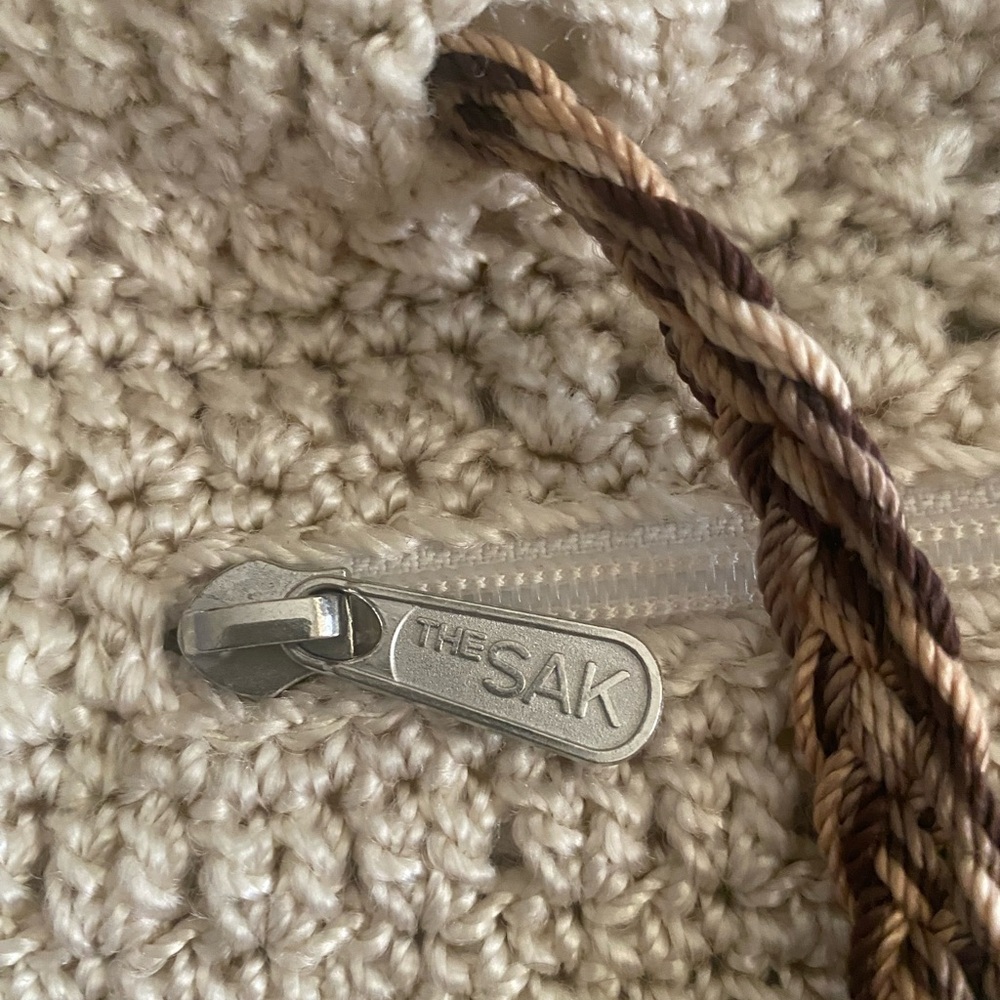 The Sak Cream Crochet Tote with Textured Design - Picture 4 of 6